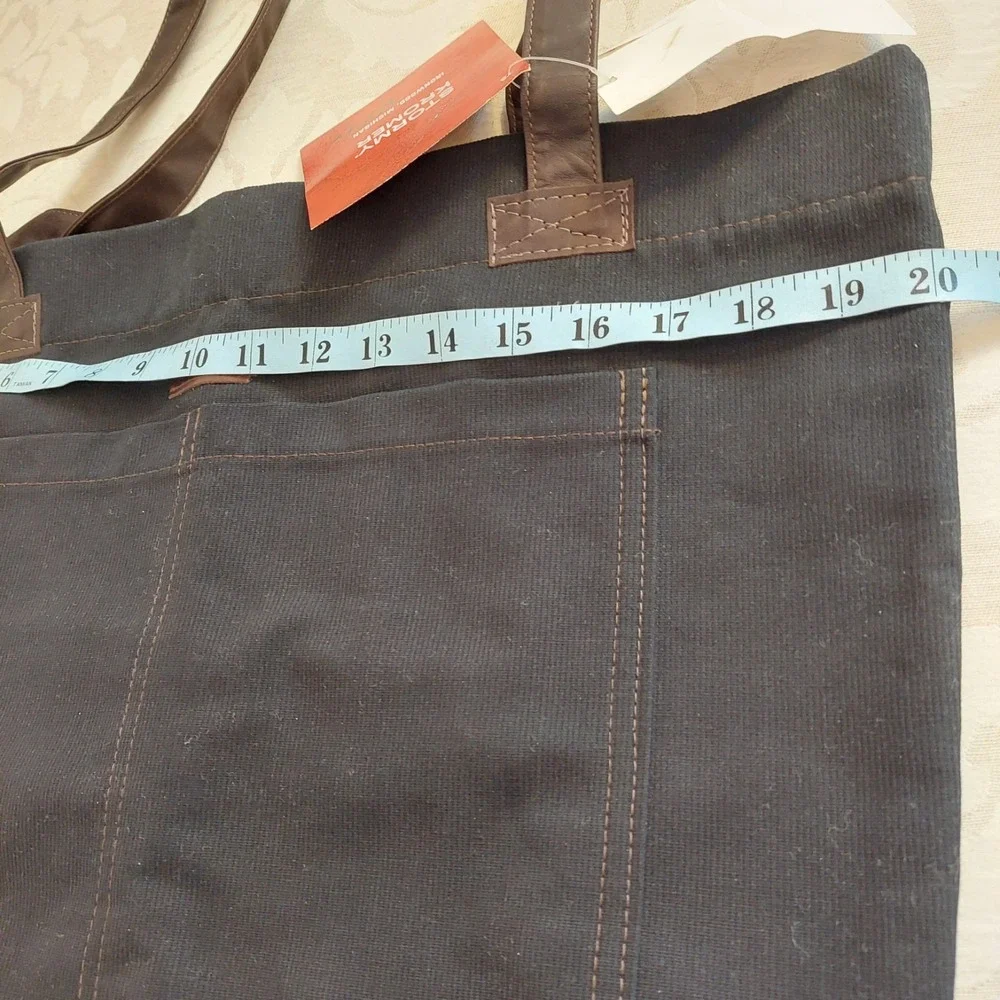 Stormy Kromer Dockside Shoulder Tote Bag Cotton Cord Black One Size $100 NEW!